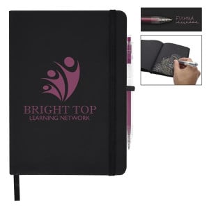 Neon Dreams Journal & Metallic Cher Gel Pen