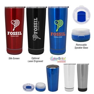 18 OZ. STAINLESS STEEL TUMBLER WITH SPEAKER