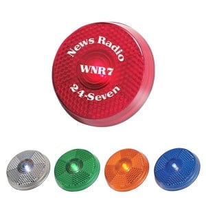 Branded Round Blinking Clip Light
