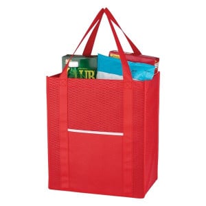 Branded Non-Woven Wave Shopper Tote