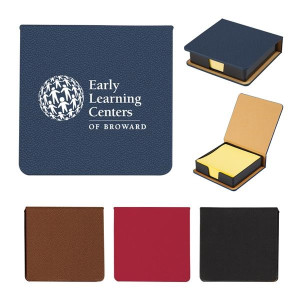 Sticky Notes In Leather Look Holder