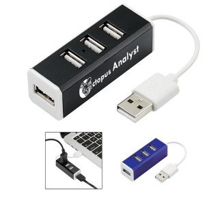 Branded 4-Port USB 2.0 Hub