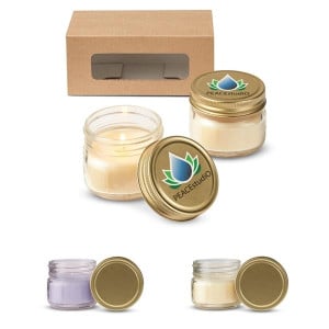 USA Made Glass Jar Candle Set