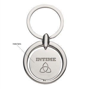 Branded Circular Metal Key Tag