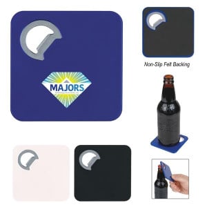 Square Coaster With Bottle Opener