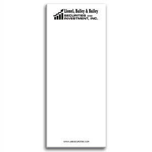 25 Page 3-1/2 x 8-1/2 Paper Note Pad