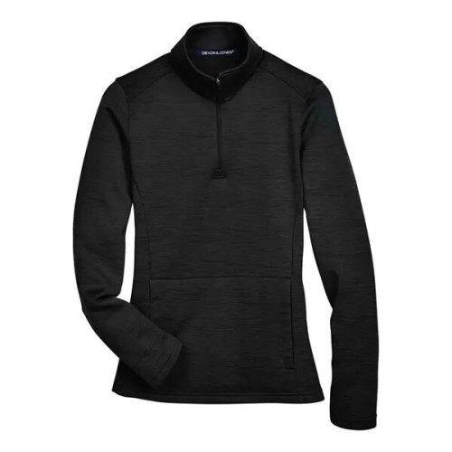 Devon & Jones Women's Newbury Melange Fleece Quarter-Zip ...