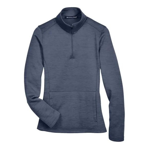 Devon & Jones Women's Newbury Melange Fleece Quarter-Zip ...