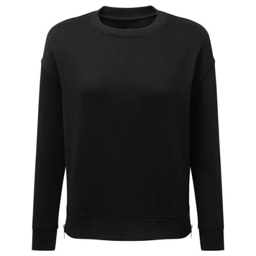 TriDri Women's Billie Side-Zip Crewneck Sweatshirt