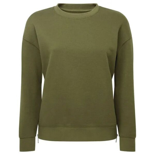 TriDri Women's Billie Side-Zip Crewneck Sweatshirt