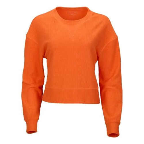 Boxercraft Women's Ribbed Knit Cropped Boxy Crew