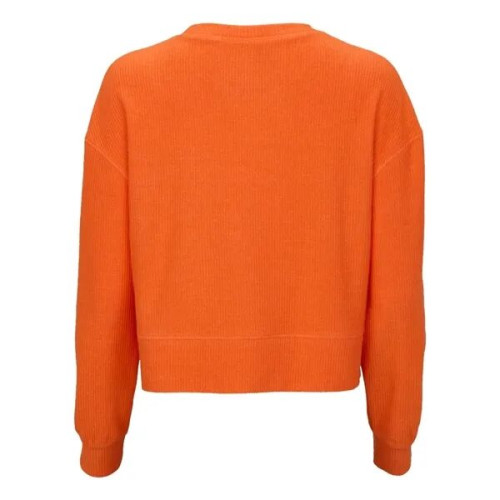 Boxercraft Women's Ribbed Knit Cropped Boxy Crew