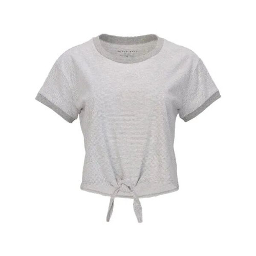 Boxercraft Women's Striped Tie Front T-Shirt