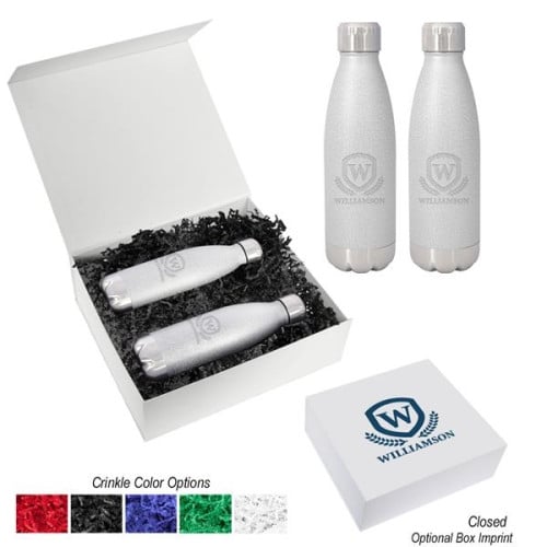 16 Oz. Iced Out Swiggy Stainless Steel Bottle Gift Set