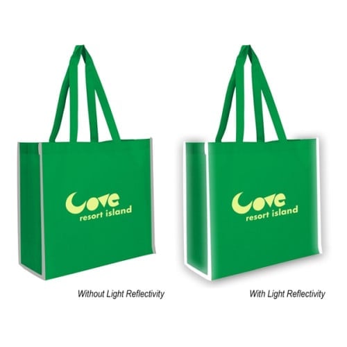 Non-Woven Reflective Edge Tote Bag