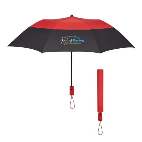 46" Arc Color Top Folding Umbrella