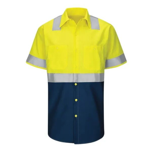 Red Kap Men's Enhanced & Hi-Visibility Work Shirt