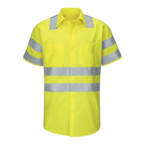 Red Kap Men's Enhanced & Hi-Visibility Work Shirt