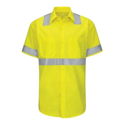 Red Kap Men's Enhanced & Hi-Visibility Work Shirt