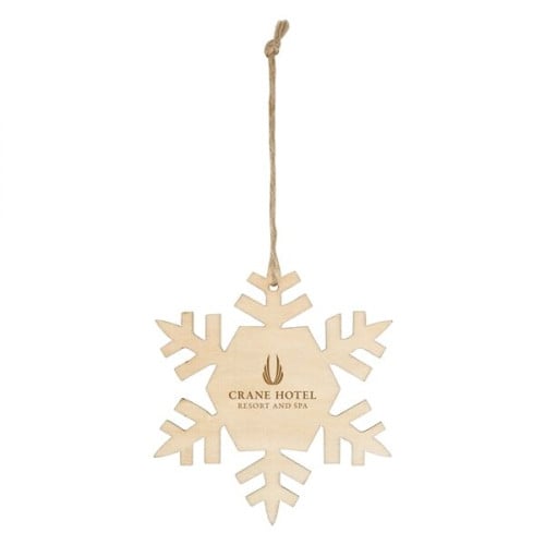 Wood Ornament - Snowflake