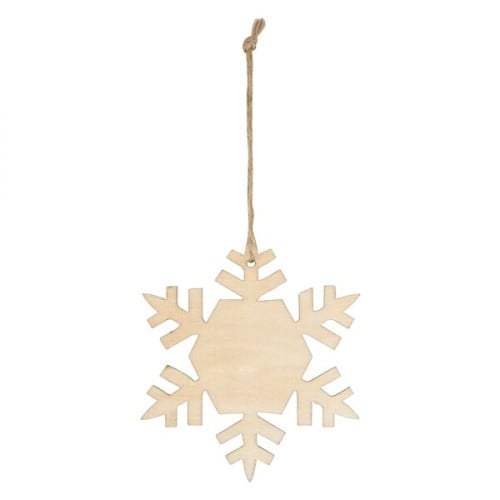 Wood Ornament - Snowflake