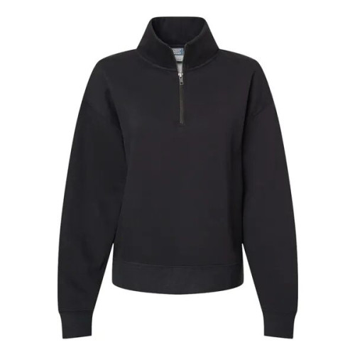 MV Sport Women's Sueded Fleece Quarter-Zip Sweatshirt