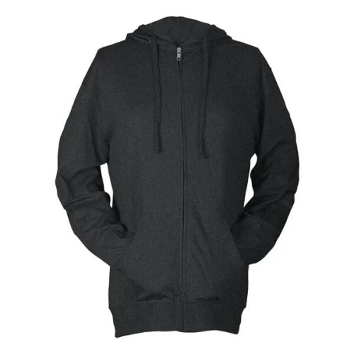 Tultex Unisex Beach Full-Zip Hooded Long Sleeve T-Shirt