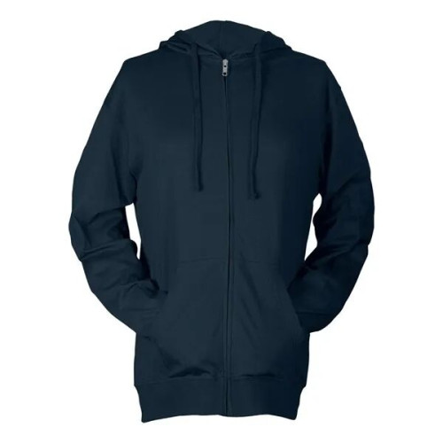 Tultex Unisex Beach Full-Zip Hooded Long Sleeve T-Shirt
