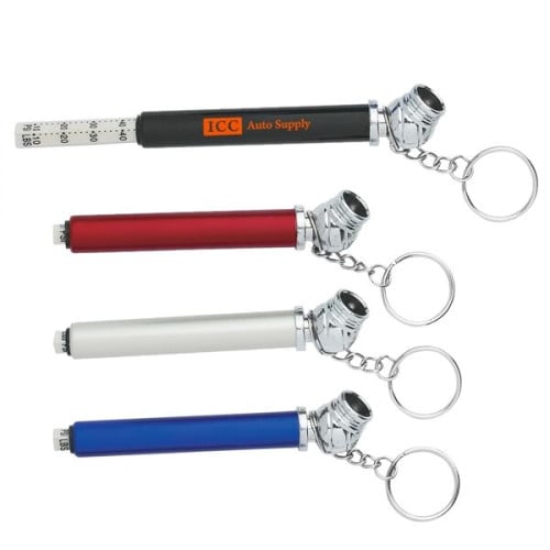 Mini Tire Gauge Key Chain