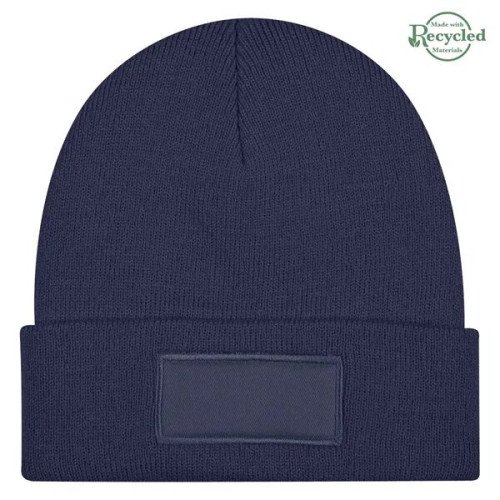 Patch rPET Knit Beanie With Cuff