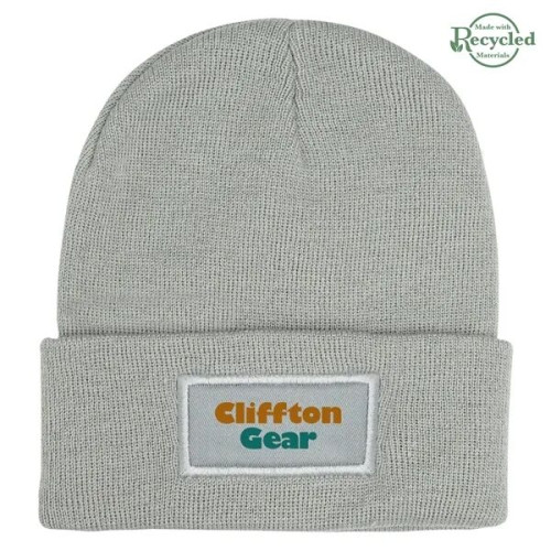 Patch rPET Knit Beanie With Cuff
