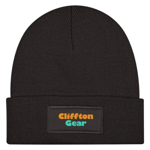 Patch rPET Knit Beanie With Cuff