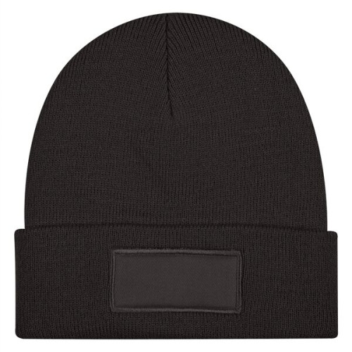 Patch rPET Knit Beanie With Cuff