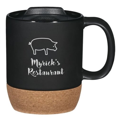 14 Oz. Cork Base Ceramic Mug