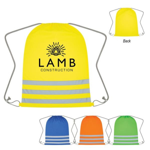 Reflective Safety Drawstring Bag