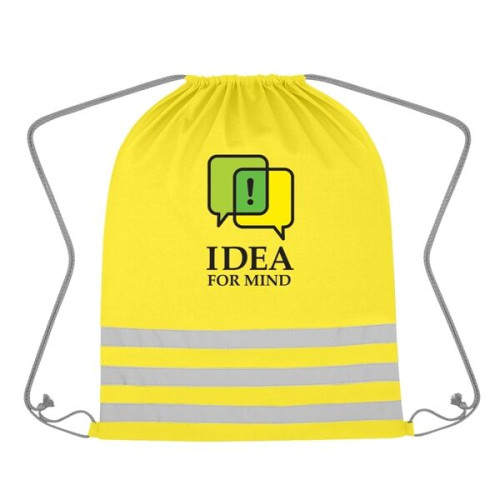 Reflective Safety Drawstring Bag