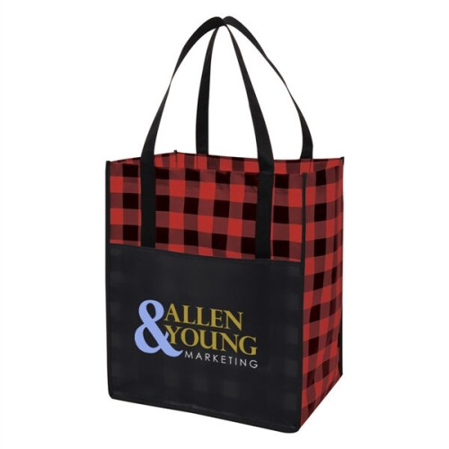 Northwoods Laminated Non-Woven Recycled Tote Bag