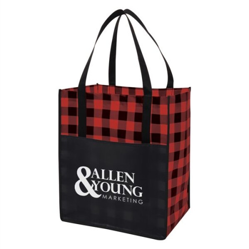 Northwoods Laminated Non-Woven Recycled Tote Bag