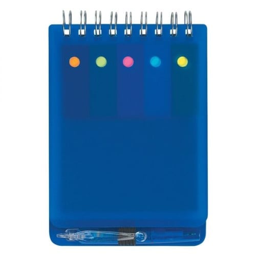 Spiral Jotter With Sticky Notes, Flags & Pen