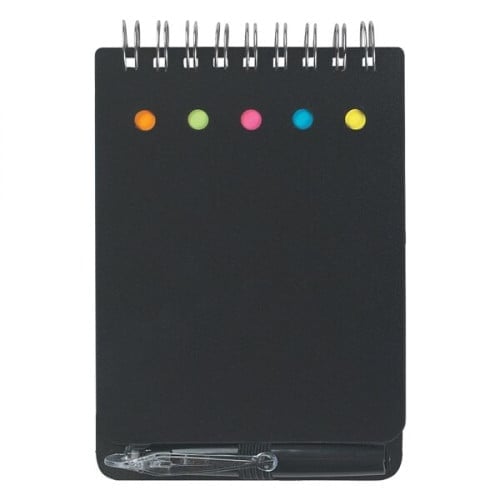 Spiral Jotter With Sticky Notes, Flags & Pen