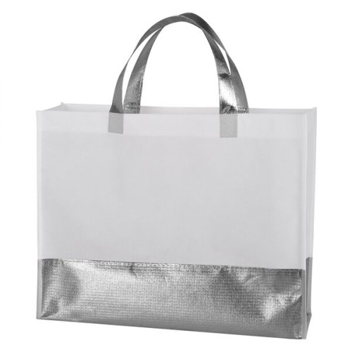 Flair Metallic Accent Non-Woven Tote Bag