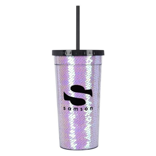 24 Oz. Sequin Tumbler