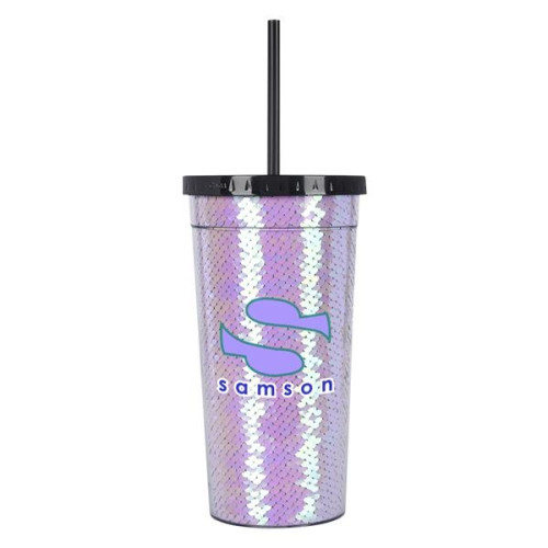 24 Oz. Sequin Tumbler