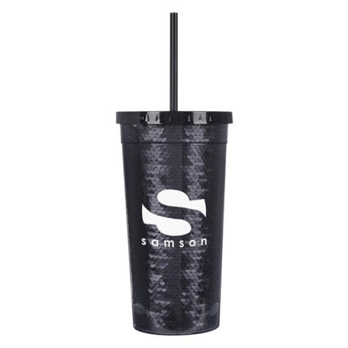 24 Oz. Sequin Tumbler