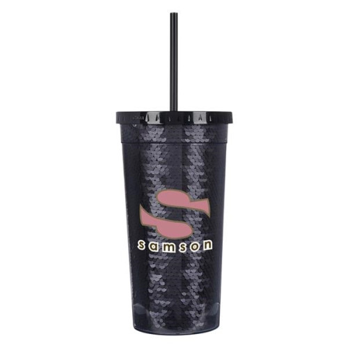 24 Oz. Sequin Tumbler