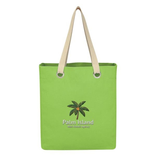 Vibrant Cotton Canvas Tote Bag