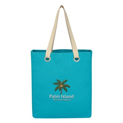 Vibrant Cotton Canvas Tote Bag