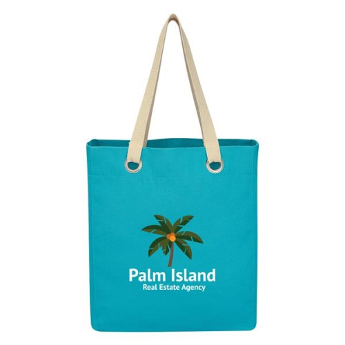 Vibrant Cotton Canvas Tote Bag