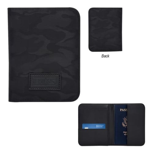 Midnight Camo Passport Holder