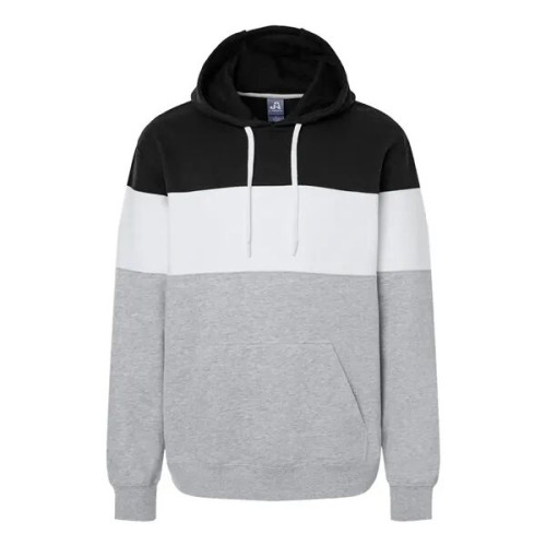 J. America Men's Varsity Fleece Colorblocked Hooded Sweat...